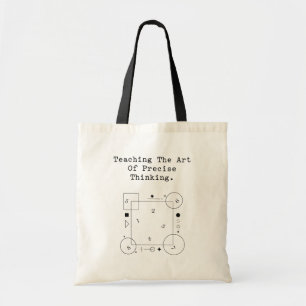 Bolsa Tote Ensino da Arte do Pensamento Preciso   Lógica Mate