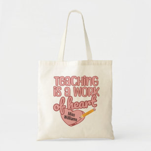 Bolsa Tote Ensino é uma obra de apreciação de professor de co