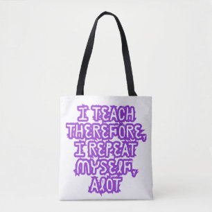Bolsa Tote Ensino Por Isso, Repetirei-Me.