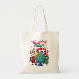 Bolsa Tote Ensino Retro Líderes Futuros Professor Escola 