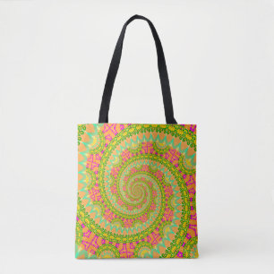 Bolsa Tote ENSOLARADO espiral de flower power