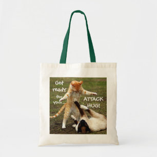Bolsa Tote Entaque de Captura de Gatos Engraçado