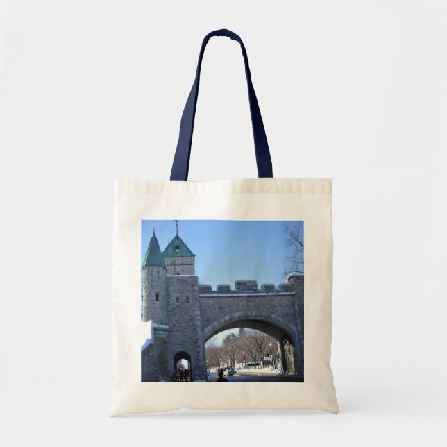 Bolsa Tote Entrada na Cidade Velha do Quebec, Quebec, Canadá (Frente)