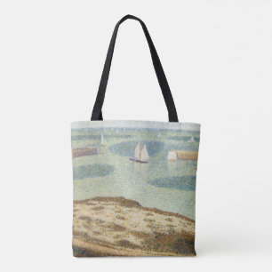 Bolsa Tote Entrada no porto por Georges Seurat, Vintage Art