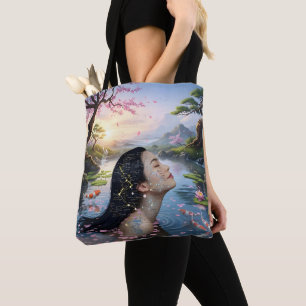 Bolsa Tote "Entre Blossom e Fórmula" - Um Retrato Digital