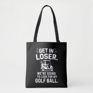 Bolsa Tote Entre Perdedor Carrinho de Golfe Procure Minha Bol