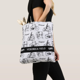 Bolsa Tote Entusiasta de Bicicleta Clássica ou Compro de Bike