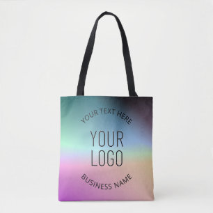 Bolsa Tote Enviar Logotipo Cores Gradientes Coloridas em Mu