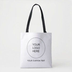 Bolsa Tote Envio de Texto Personalizado Seu Logotipo Aqui Dup