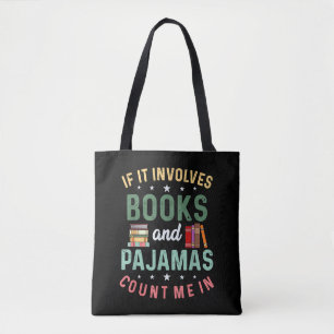 Bolsa Tote ENVOLVE LIVROS & PIJAMAS EU PARTICIPO Funny Read