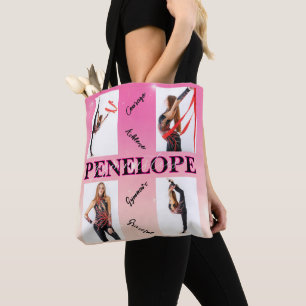 Bolsa Tote Envolvimento de Fotografias Rosa 4 Envolvidas
