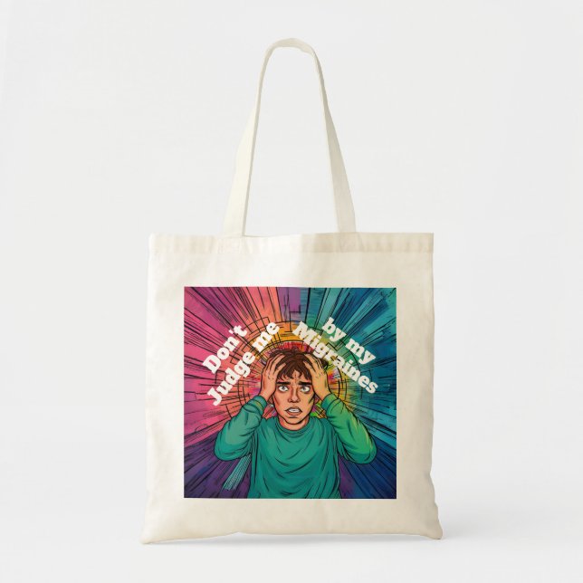 Bolsa Tote Enxaqueca Doença crônica enxaqueca (Frente)