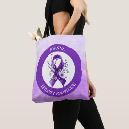 Bolsa Tote Epilepsy Warrior | Purple Awareness Ribbon