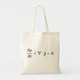 Bolsa Tote equação de continuidade, todos os campos de física
