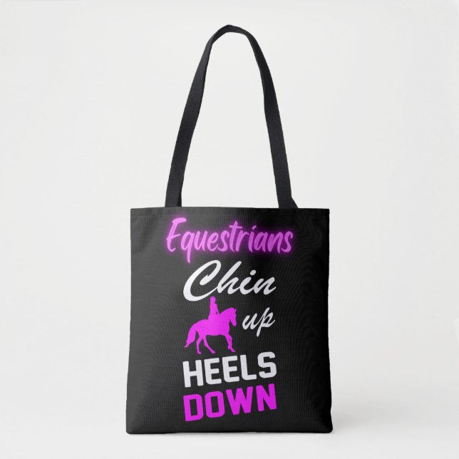 Bolsa Tote Equestrian Riding Quotes  (Frente)