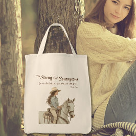 Bolsa Tote Equinos e Cowgirl Inspiracionais