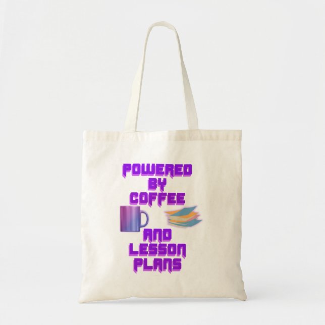 Bolsa Tote Equipado com Café e Planos de Lição (Frente)