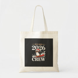 Bolsa Tote Equipe de Ano Novo 2025 2026 Divertida Amigos