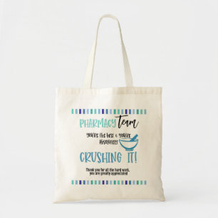 Bolsa Tote Equipe de Farmácia, Obrigado por todo o trabalho 