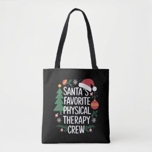 Bolsa Tote Equipe de Fisioterapia Favorita do Papai Noel Nata