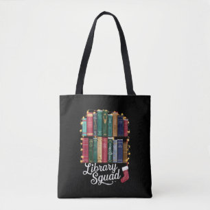 Bolsa Tote Equipe de Leitores de Livros de Natal da Equipe da