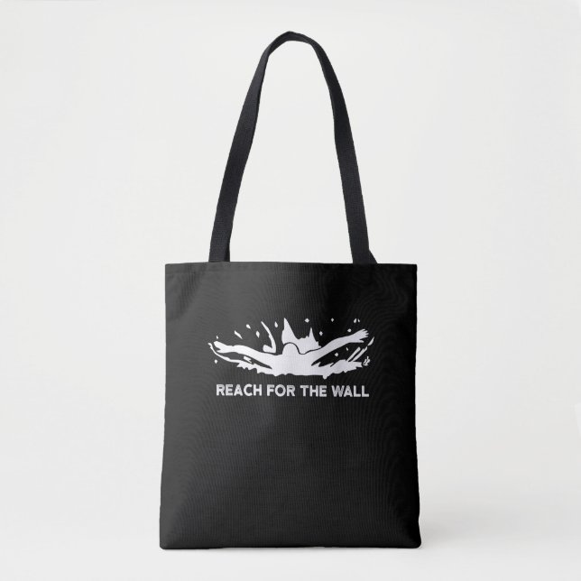 Bolsa Tote Equipe de Natação do esporte para nadadores engraç (Frente)