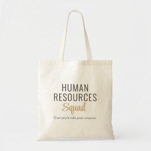 Bolsa Tote Equipe de Recursos Humanos com Citação Motivaciona