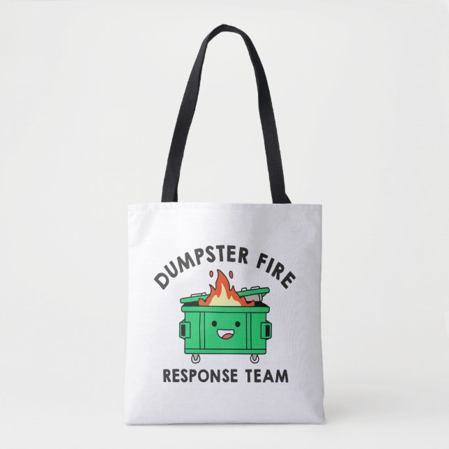 Bolsa Tote Equipe de resposta a incêndios de Dumpster (Frente)