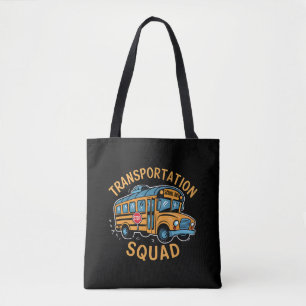 Bolsa Tote Equipe de Transporte de Motorista de Ônibus Escola
