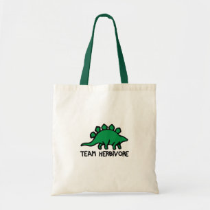Bolsa Tote Equipe do Vegan Herbivore Cute e Dinossauro Engraç