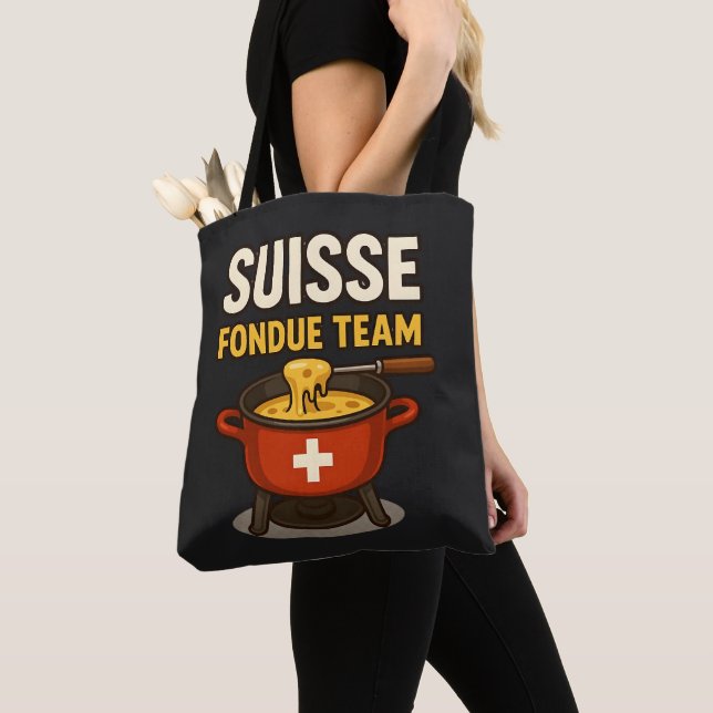 Bolsa Tote equipe suíça de fondue (Close Up)