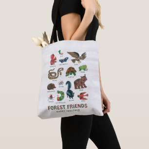 Bolsa Tote Eric Carle Amigos da Floresta Felizes Juntos