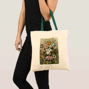 Bolsa Tote Ernst Haeckel Orquídeas, Flores da Floresta Tropic