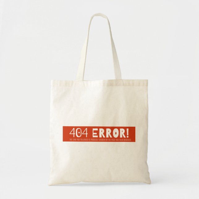 Bolsa Tote Erro 404 (Frente)