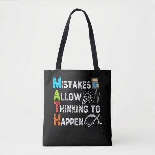 Bolsa Tote Erros Permitem Pensar Em Acontecer - Matemática E