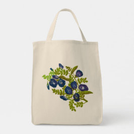 Bolsa Tote ervilha-borboleta azul