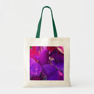 Bolsa Tote Ervilhas doces, gigantes, roxas e rosadas
