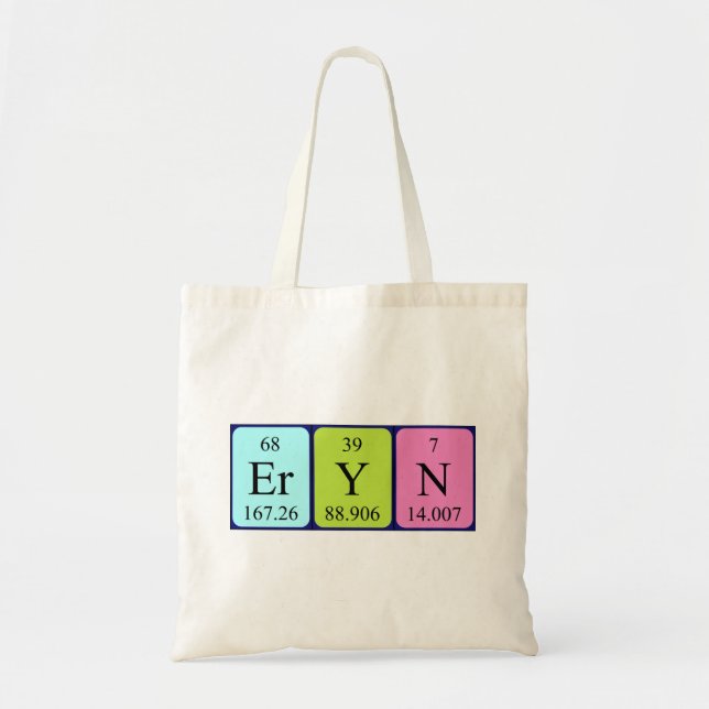 Bolsa Tote Eryn mesa periódica tote bag (Frente)