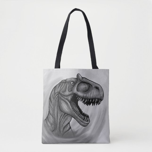 Bolsa Tote Esboço de Alossauro (Frente)