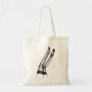 Bolsa Tote Esboço de Moda de Meias
