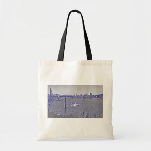 Bolsa Tote Esboço do beira-rio de Portland