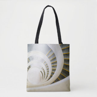 Bolsa Tote Escadas brancas e pretas espirais