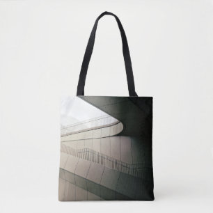 BOLSA TOTE ESCADAS CONCRETAS BRANCAS COM CAMINHÕES METÁLICA
