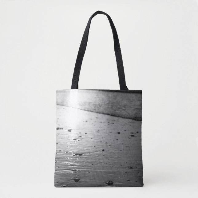 Bolsa Tote Escala de Cinza de Areia de ouro (Frente)