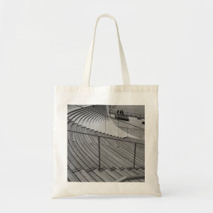 Bolsa Tote Escala de Cinza de Escadas de Cais de marinho