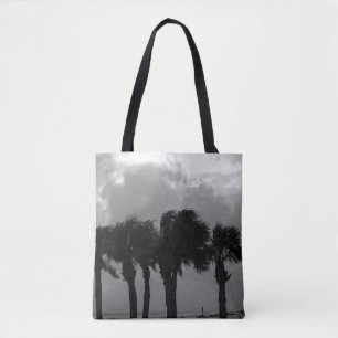 Bolsa Tote Escala de Cinza de Tempestade Tropical