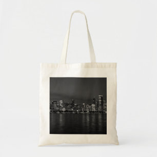 Bolsa Tote Escala de Cinza de Vista de Chicago