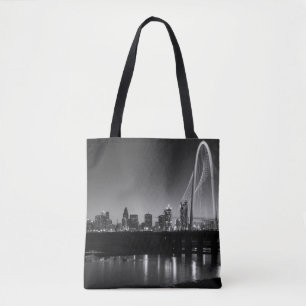 Bolsa Tote Escala de Cinza do Dawn Skyline