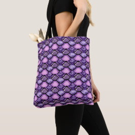 Bolsa Tote Escala escura do Grunge - roxo