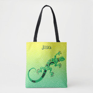 Bolsa Tote Escamas de Cobra Tropical e Lagarto Personalizados